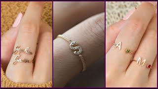 Ring design With Name | Alphabet Rings | Fashion Perfection