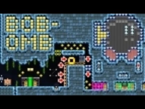 Bob-Omb Spin-Challenge by YoshiMario - SUPER MARIO MAKER - NO COMMENTARY 1ax