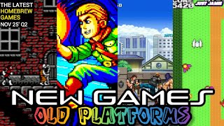 Brand New Retro Platform Games Nov 2025 Q2 (Time Stamps) #homebrewgames #retrogames #retrogaming
