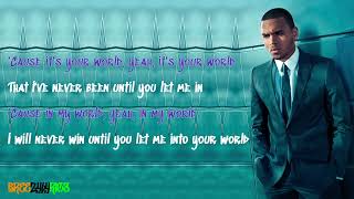 Chris Brown - Your World [LYRIC VIDEO]
