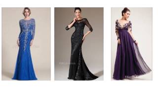 Top 100 Evening dresses with sleeves, long evening dresses for women
