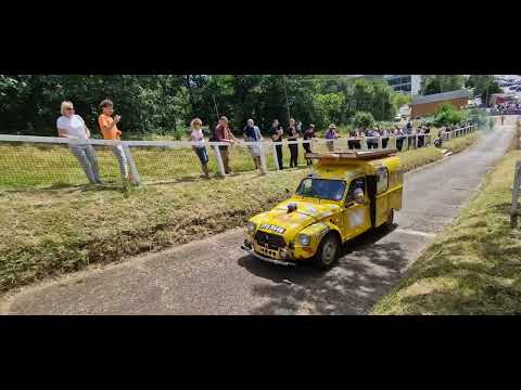 French Car Day Hill Climb At Brooklands Museum.