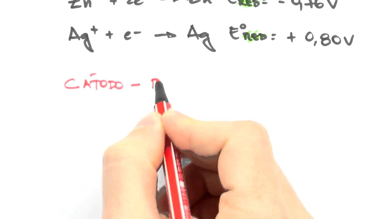 Me Salva! ELQ05 - Eletroquímica: Cálculo da DDP de uma pilha