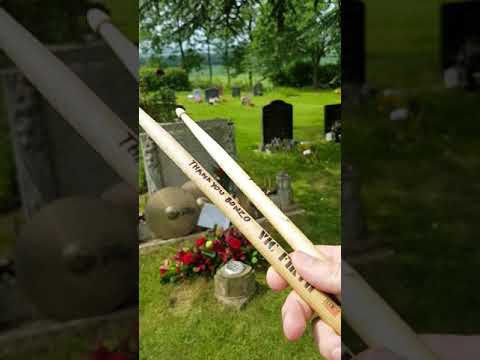 Visiting John Bonhams Grave on his 70th Birthday