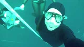 freediving: playing in Dean's Blue Hole