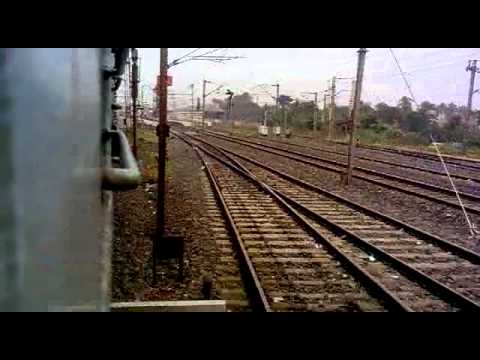 12871 up Howrah-Titlagarh Ispat Express speeding through Panskura