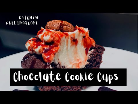 Chocolate Cookie Cups With Cream Cheese Filling | How To Make Cookie Cups | #ASMR | Cookie Cups