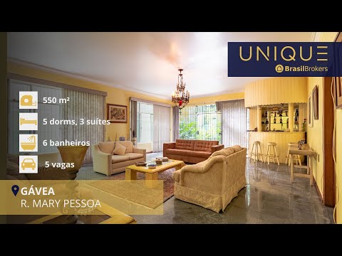 CASA 5 QUARTOS À VENDA NA GÁVEA - REF.1009010