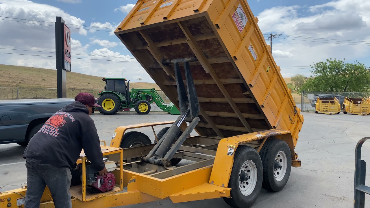 How a dump trailer works tutorial