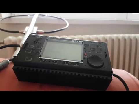 QRP indoor Magnetic Loop in QSO with friend Peter HB9UQX