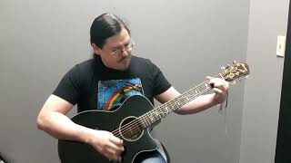 Video thumbnail for Quick Demo of the Ibanez AEG550BK Acoustic/Electric Guitar by O.J. Van Malmsteen