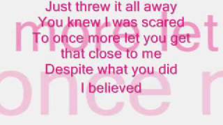 Melissa Smith I Believed lyrics