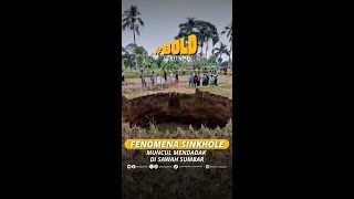 Download lagu A SINKHOLE PHENOMENON SUDDENLY APPEARS IN A RICE FIELD IN WEST SUMATERA #short mp3