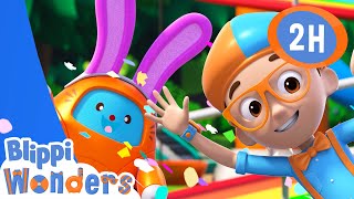 Easter Hunt | Blippi Wonders | Moonbug Kids - Play and Learn