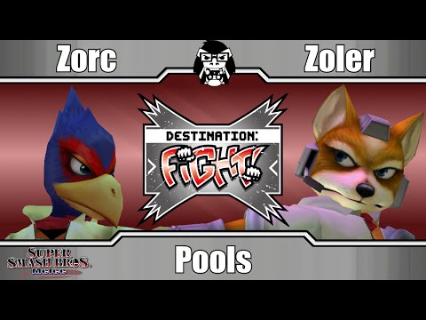 D:F - Zorc (Falco) Vs. Zoler (Fox) - Pools - Super Smash Bros. Melee