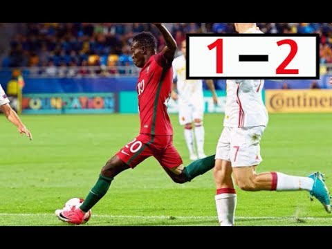 gol de Bruma - PORTUGAL VS ESPAÑA ( 1-2 ) 20-06-2017 EUROPEO sub21 de Polonia