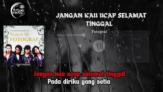 Download lagu FOTOGRAF Jangan Kau Ucap Selamat Tinggal ( Karaoke ) ( Minus One) ( No Vocal) mp3 Download lagu FOTOGRAF Jangan Kau Ucap Selamat Tinggal ( Karaoke ) ( Minus One) ( No Vocal) mp3