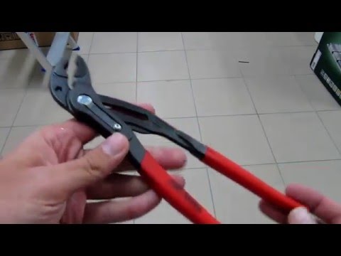 Knipex Cobra vamzdžių replės 250mm PVC (87 01 250) video