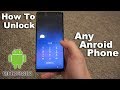 How To Unlock Android From Password Passcode Tutorial