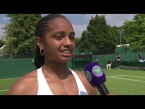 Robin Montgomery interview after 1st round qualifying win at 2024 Wimbledon