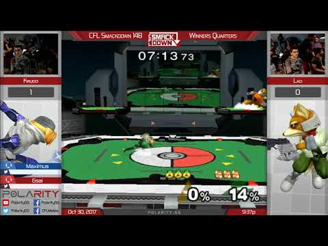 CFL Smackdown 149 Melee - Krudo (Sheik) vs Lad (Fox) - Winners Quarters