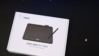 UGEE S640 Graphics tablet - UNBOXING AND TEST (Krita, Blender 3D, 2D)