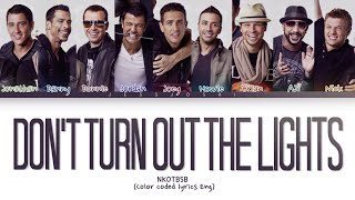 NKOTBSB - Don&#39;t Turn Out The Lights (Color Coded Lyrics)