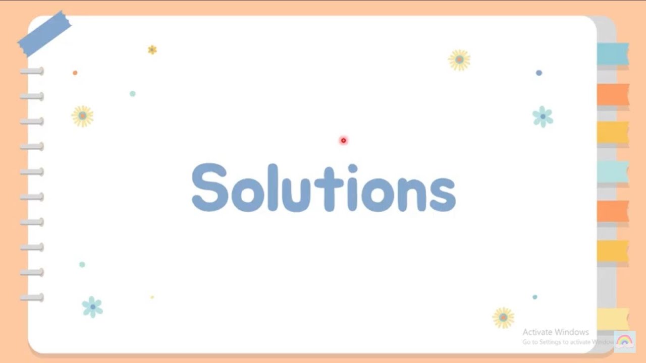 solutions / BIOCHEMISTRY