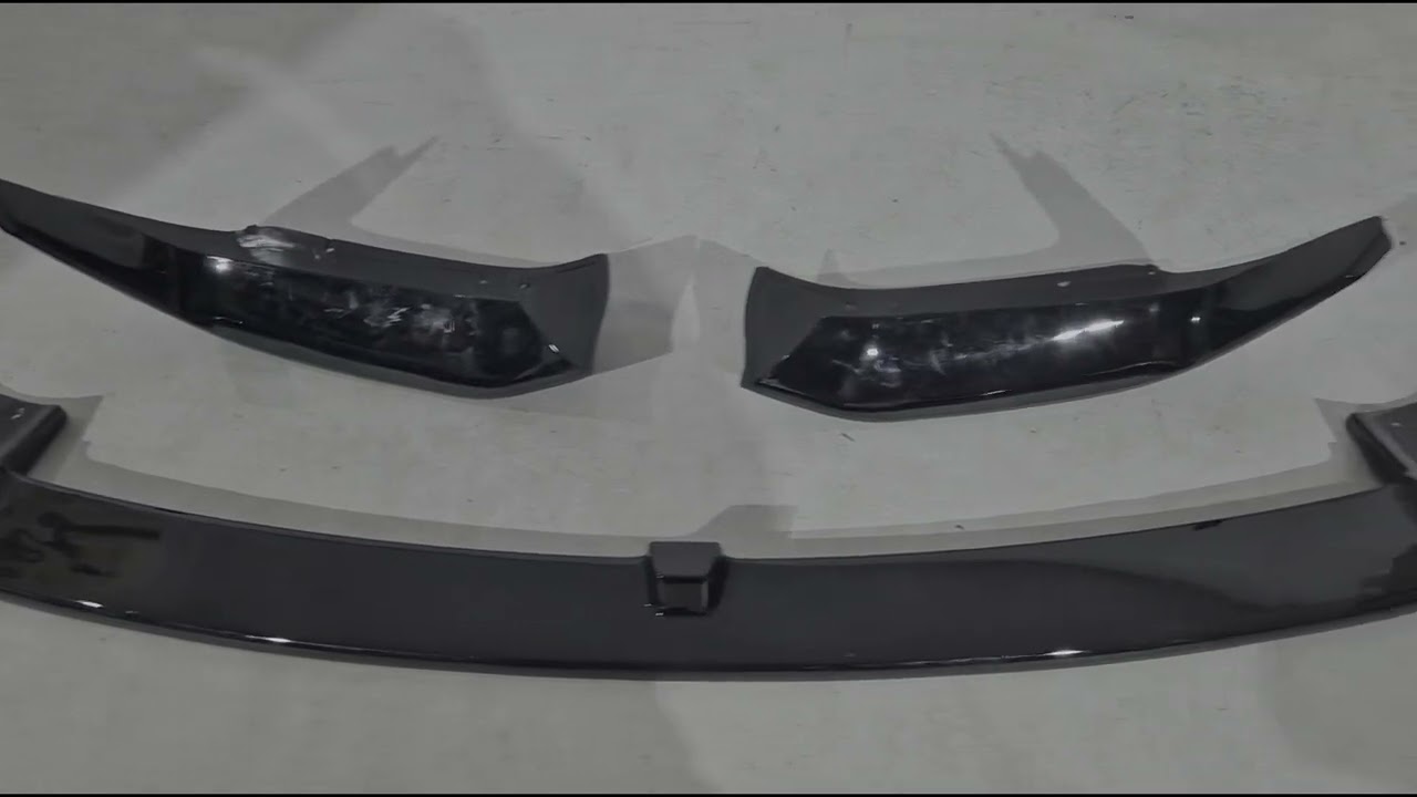 BMW 3-serien F30/F31 2012–2019 Främre lipspoiler BM (för M3-LOOK, blank svart) Video 1
