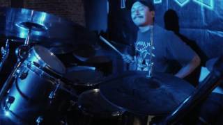 Infernal Assault - OSCAR LOPEZ Drum cam - live at the Airliner Bar 6/17/2016
