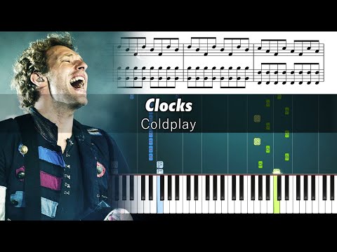 Coldplay - Clocks - Accurate Piano Tutorial with Sheet Music