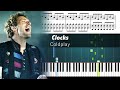 Coldplay - Clocks - Accurate Piano Tutorial with Sheet Music
