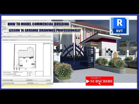 How to model Commercial Building in revit 2023 lesson 16 Arrange drawings professionally