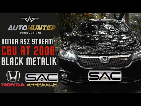 HONDA STREAM RSZ CBU AT BLACK METALLIC TAHUN 2008‼️SHAKEELA AUTO CAR BANDUNG‼️