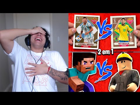 ReactParanaense - REACT Minecraft Vs. Roblox & Rap Battle - Neymar Vs. Messi (Brutusmano)