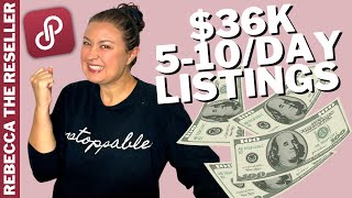 Double Your Income! $36K on 5-10 Listings Per Day | Poshmark Selling Tips | Make More Money on Posh