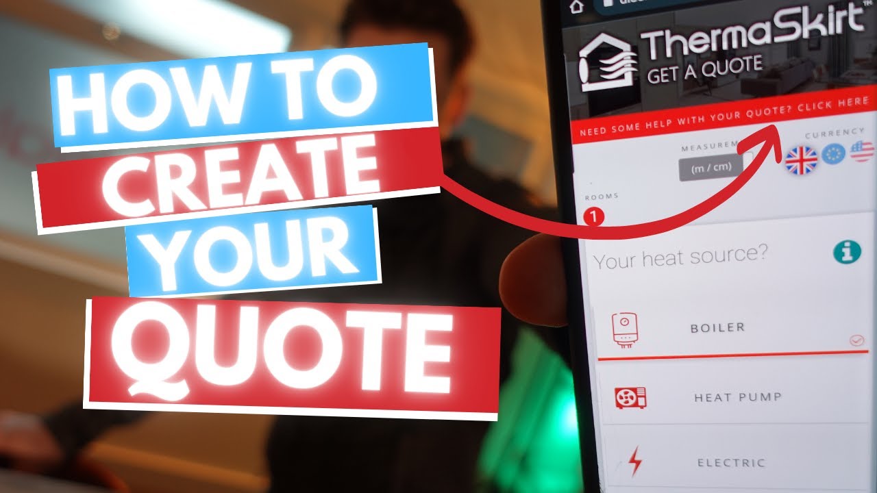 Create your own quote for skirting board heating