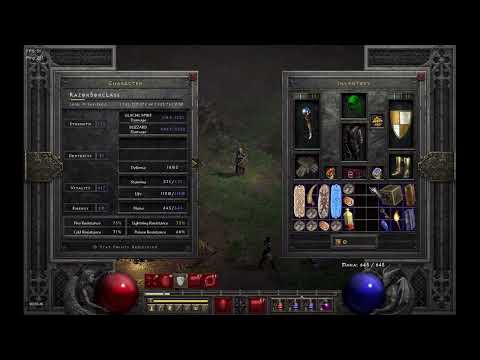 D2R, The Strongest Blizzard Sorceress MF Build Setup, Season 3