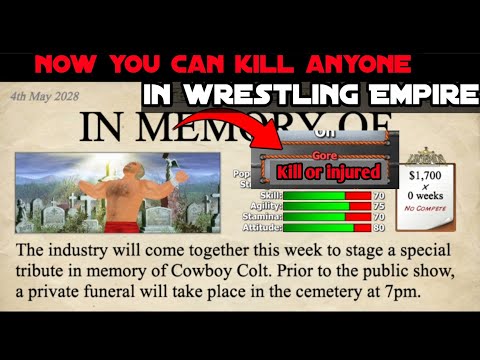 How to kill anyone in wrestling Empire - tip and tricks