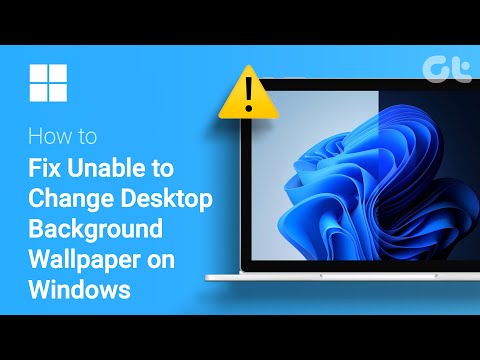 How To Fix Unable to Change Desktop Background Wallpaper on Windows | Can't Change Wallpaper?