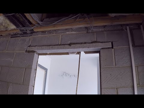 Making doorway, installing lintel | Garage conversion part 4