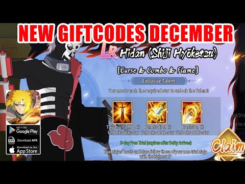 Ninja Legacy: Storm Trial New Giftcodes December - Naruto RPG iOS Android