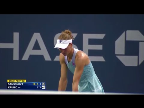 Liudmila Samsonova vs Aleksandra Krunic US OPEN Tennis Live Coverage