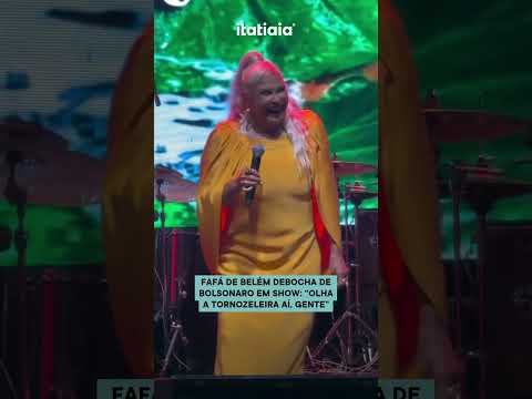FAFÁ DE BELÉM DEBOCHA DE BOLSONARO EM SHOW: “OLHA A TORNOZELEIRA AÍ, GENTE”
