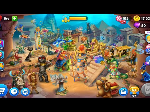 Fishdom : Egypt Aquarium - Full Decoration