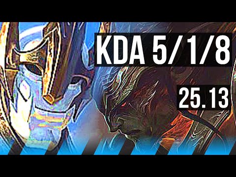 GALIO vs YASUO (MID) | 5/1/8 | KR Grandmaster | 25.13