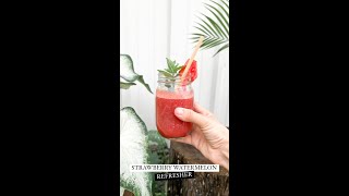 Download lagu Strawberry Watermelon Drink Recipe, Refreshing Fruit Smoothie | Trek With Ella #short mp3