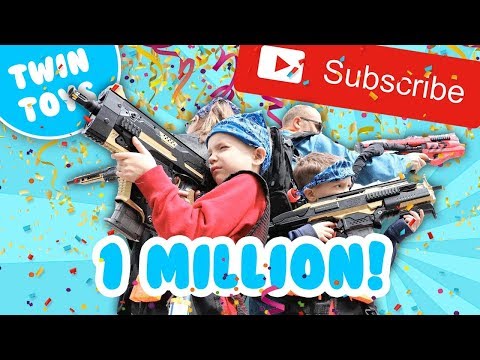 Nerf War:  One Million Subscribers