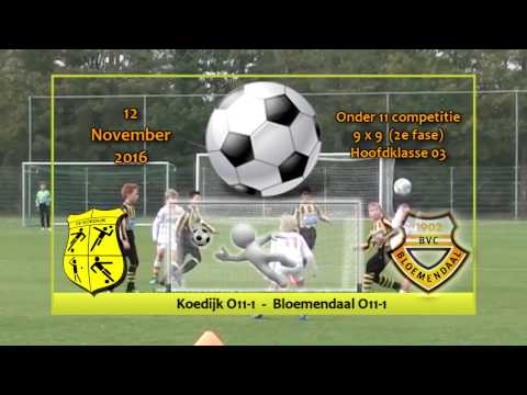 Koedijk O11-1  -  Bloemendaal O11-1  (12-11-2016)