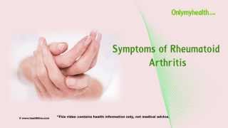 Symptoms Of Rheumatoid Arthritis